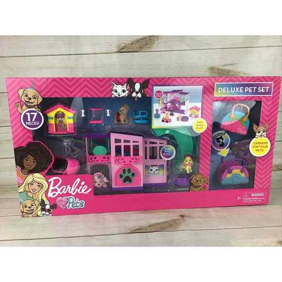 Barbie Toys New Barbie Deluxe Pet Set Dreamhouse Barbie Loves Pets